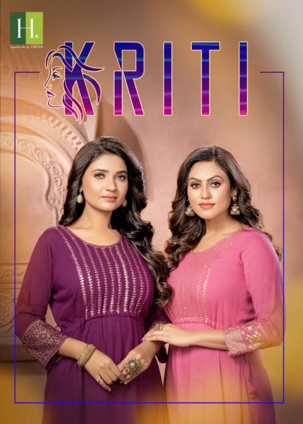 Hirwa Kriti Fancy Wear Designer Plus Size Kurti Collection